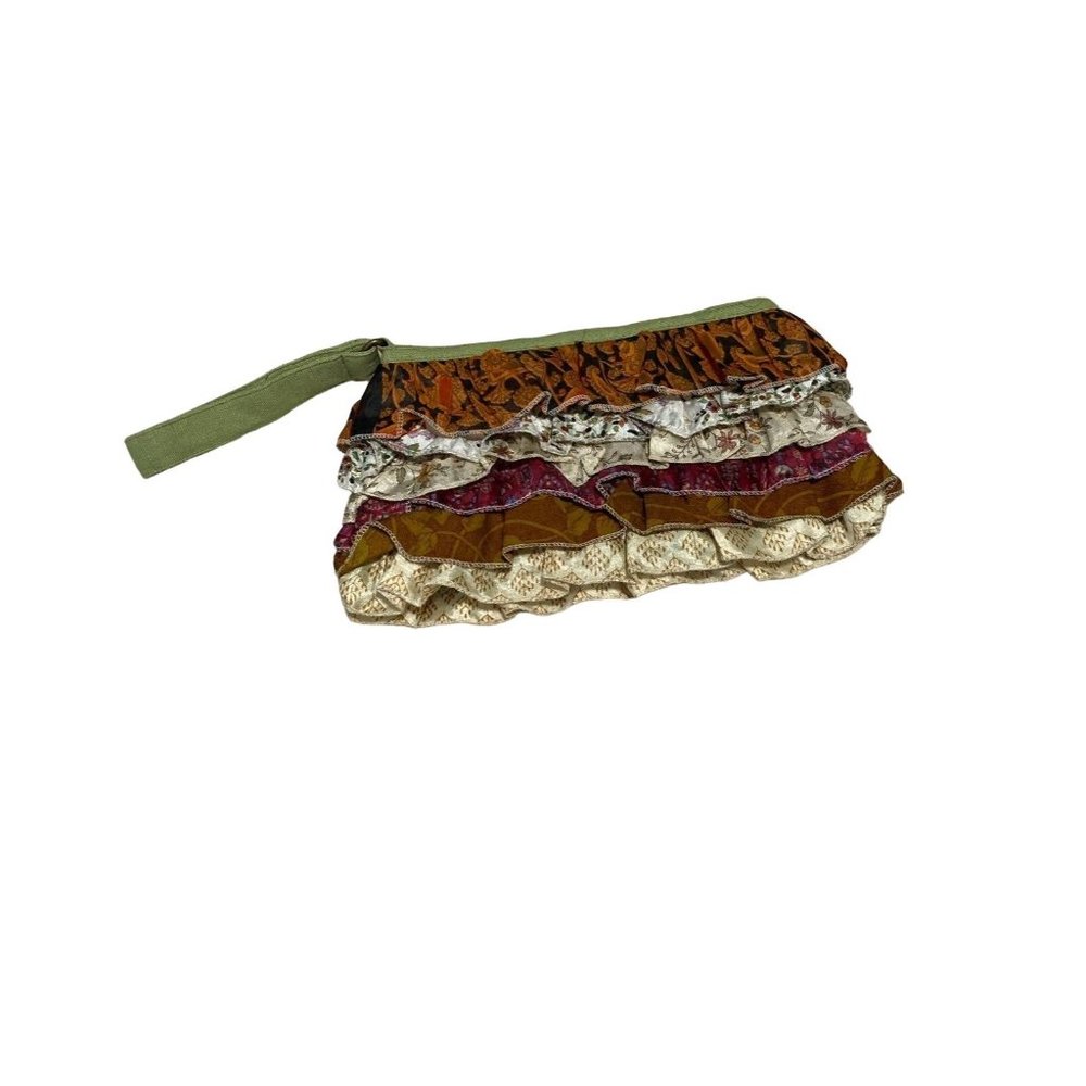 Hippy Wristlet Ruffled Patchwork - image 1